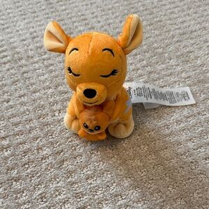 Disney Small World Orange Kangaroo with Joey Plush